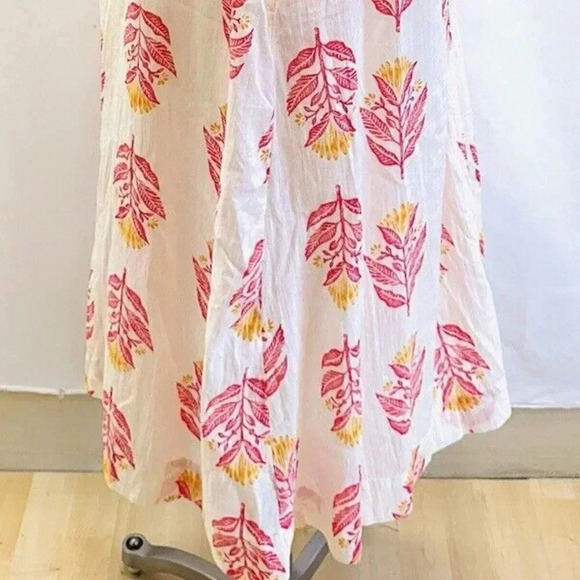 Women Sleeveless Pullover V-Neck Neck Tassels Fully Lined Floral Dress Size PXL - Picture 9 of 11